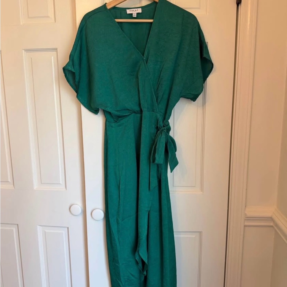 Green Wrap Dress